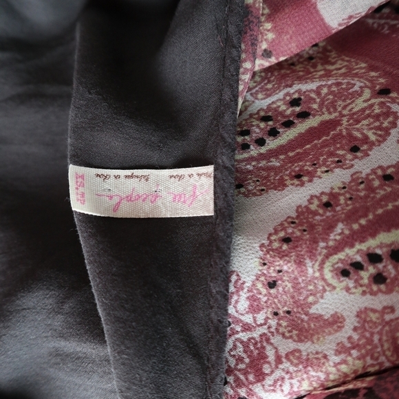 FREE People Marla Dreams Dress Black Combo Purple Floral Boho Hippie Slouchy - Picture 6 of 11